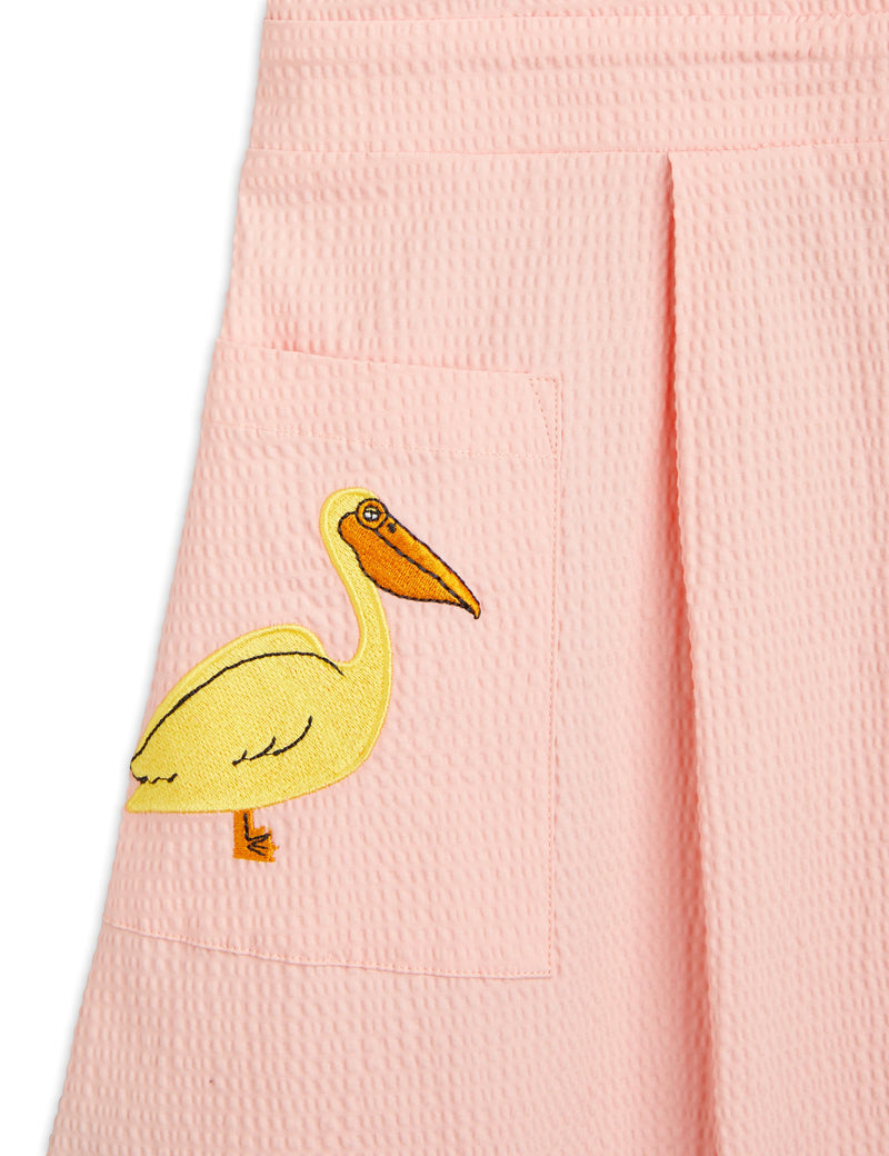 MINI RODINI Pelican woven dress